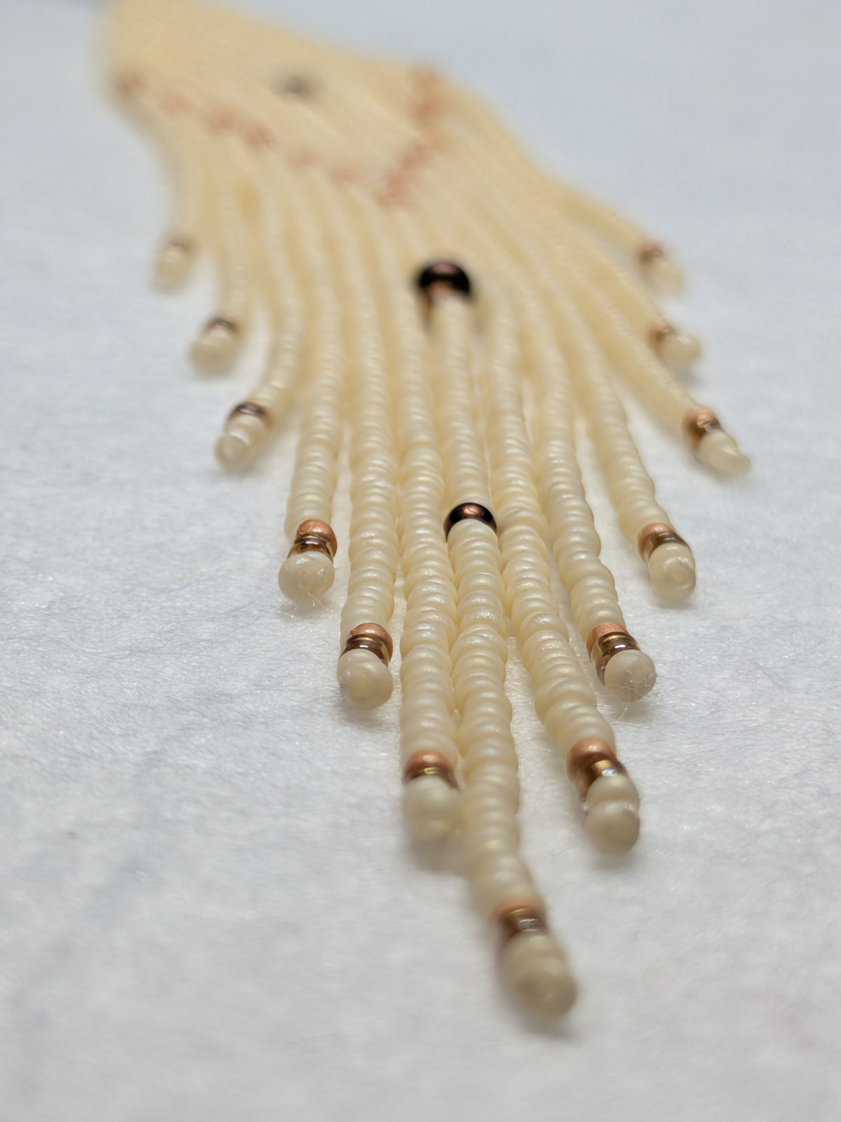 Peachy Cream Fringe